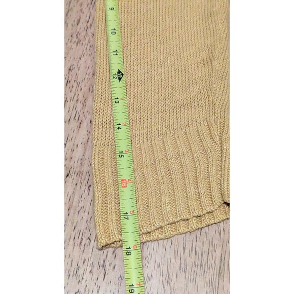 Eileen Fisher Women’s Mustard Yellow Knit Cardigan Sweater, 100% Hemp, Size PM - Picture 8 of 9